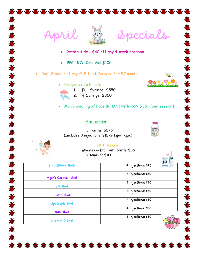 April 2026 Specials